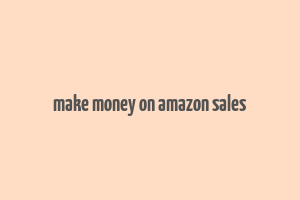 make money on amazon sales