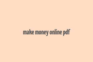 make money online pdf