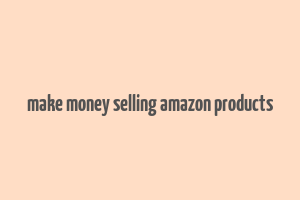 make money selling amazon products