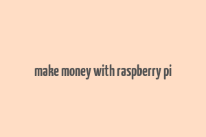 make money with raspberry pi