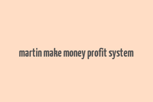 martin make money profit system