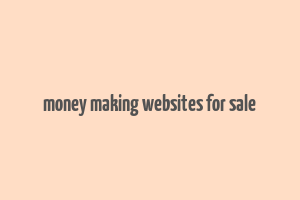 money making websites for sale