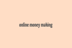 online money making