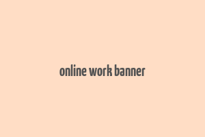 online work banner