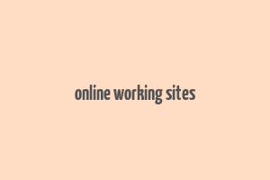 online working sites