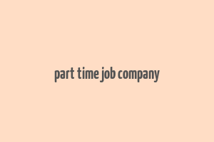 part time job company