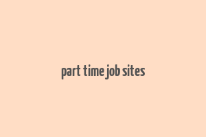 part time job sites