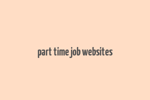 part time job websites