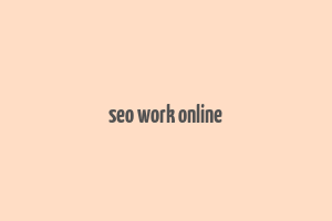 seo work online