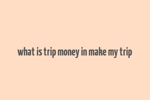 what is trip money in make my trip