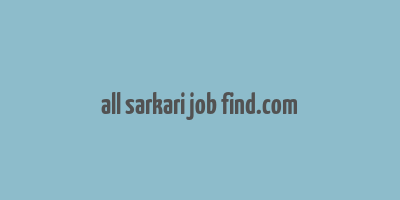 all sarkari job find.com