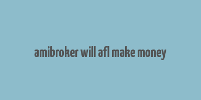 amibroker will afl make money