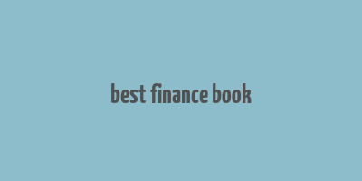 best finance book