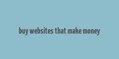 buy websites that make money