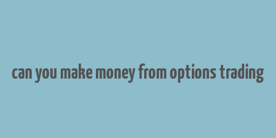 can you make money from options trading