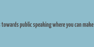 careers towards public speaking where you can make money