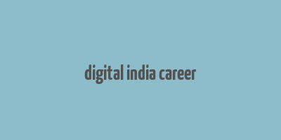 digital india career