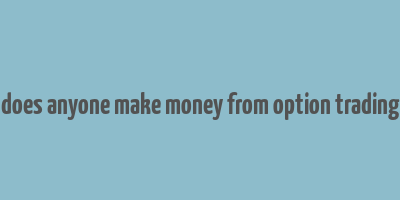 does anyone make money from option trading