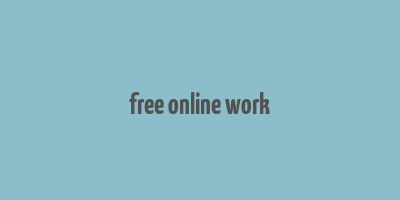 free online work