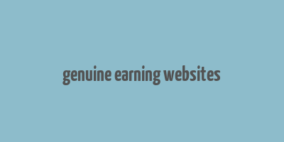 genuine earning websites