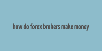 how do forex brokers make money