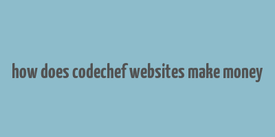 how does codechef websites make money