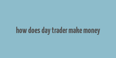 how does day trader make money