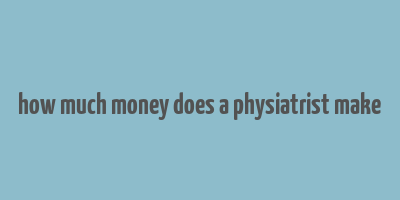 how much money does a physiatrist make