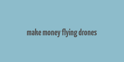 make money flying drones