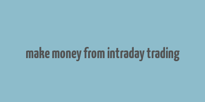 make money from intraday trading