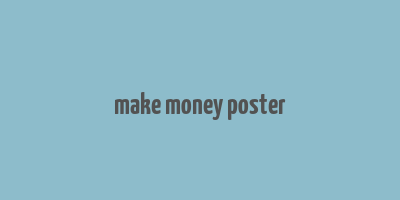 make money poster