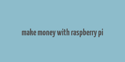 make money with raspberry pi