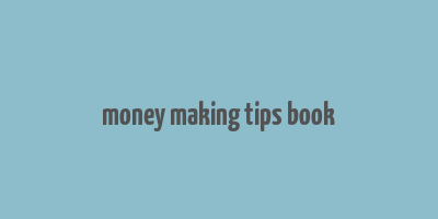 money making tips book