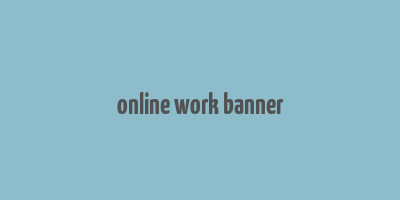 online work banner