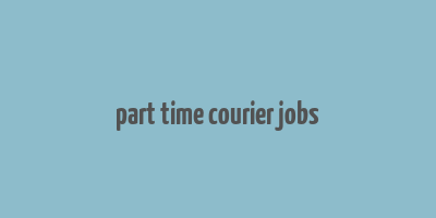 part time courier jobs