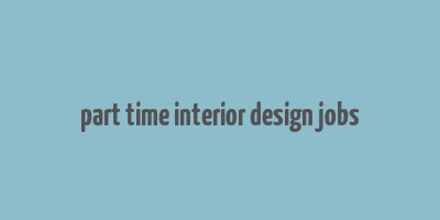 part time interior design jobs