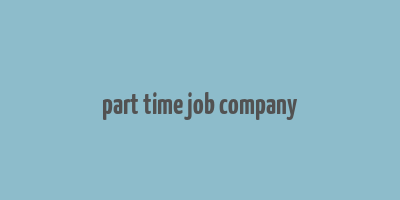 part time job company