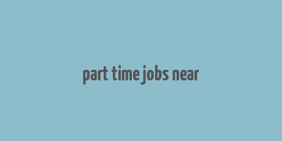 part time jobs near