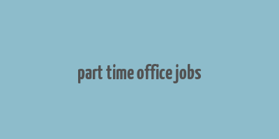 part time office jobs