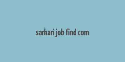 sarkari job find com