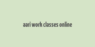 aari work classes online