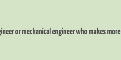 computer engineer or mechanical engineer who makes more money innjsa