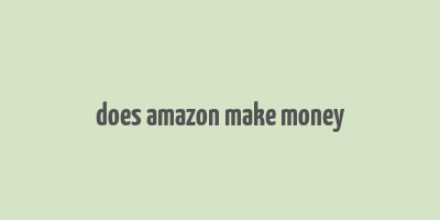 does amazon make money