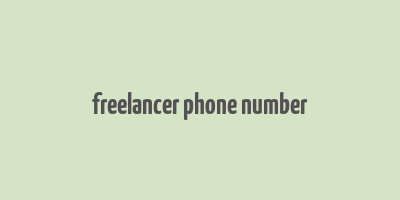 freelancer phone number