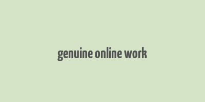 genuine online work