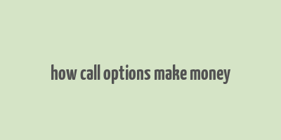 how call options make money