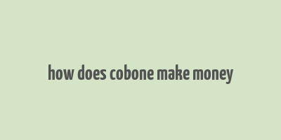 how does cobone make money