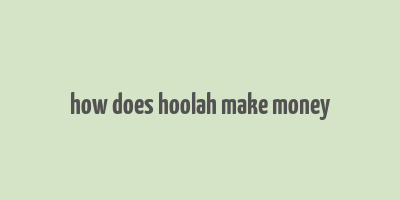 how does hoolah make money