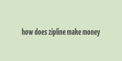 how does zipline make money