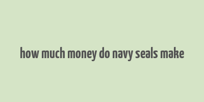 how much money do navy seals make